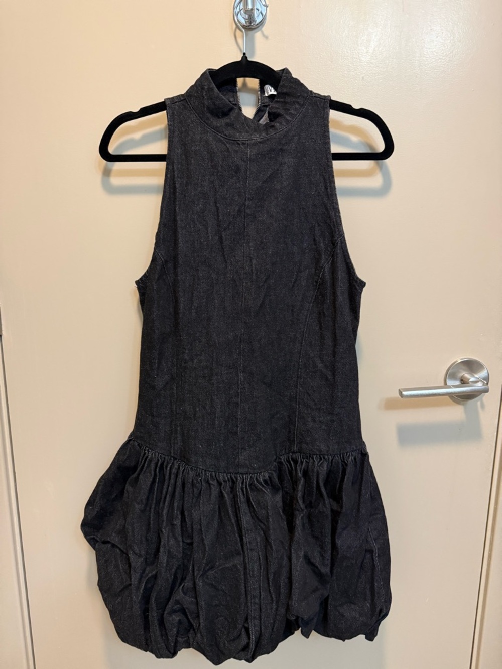 Zara TRF denim balloon dress Size large